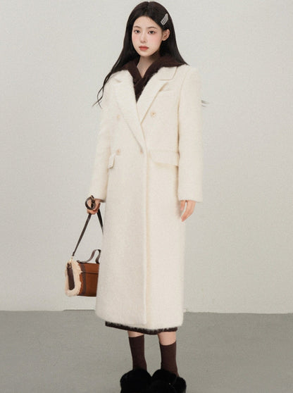 Sweet girly long wool coat