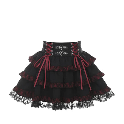 [Pre-Order] Subculture Dark Kawaii Punk T-Shirt + Skirt