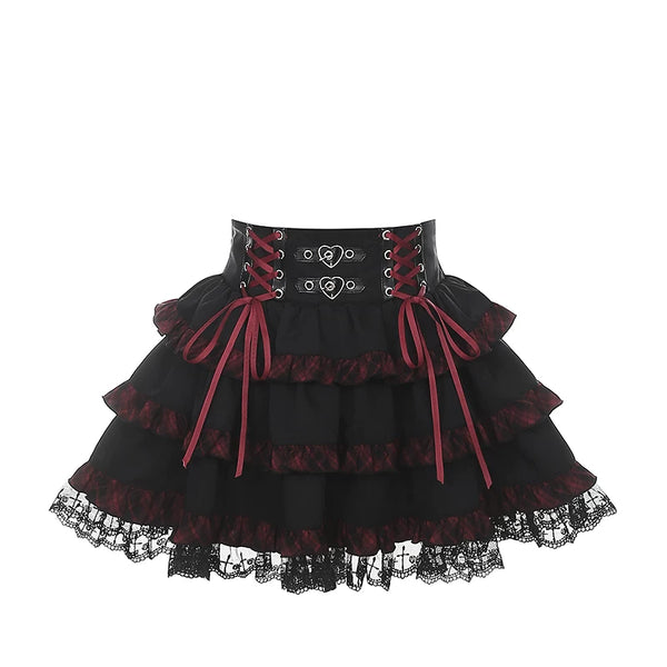 [Pre-Order] Subculture Dark Kawaii Punk T-Shirt + Skirt