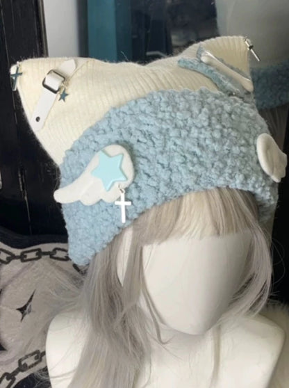 [Angel Neighborhood👼] Boa Angel Subculture Knit Hat