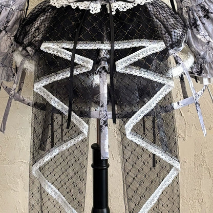 [Vorbestellschluss: 10/6] Accessoires der Castle-Bunny-Serie in Rosa/Schwarz [Hasenohren-Häubchen/Choker/Schleppe/transparente Ärmel (abnehmbare Ärmel)/Brosche/bedruckte Glockenärmel (abnehmbare Ärmel)]