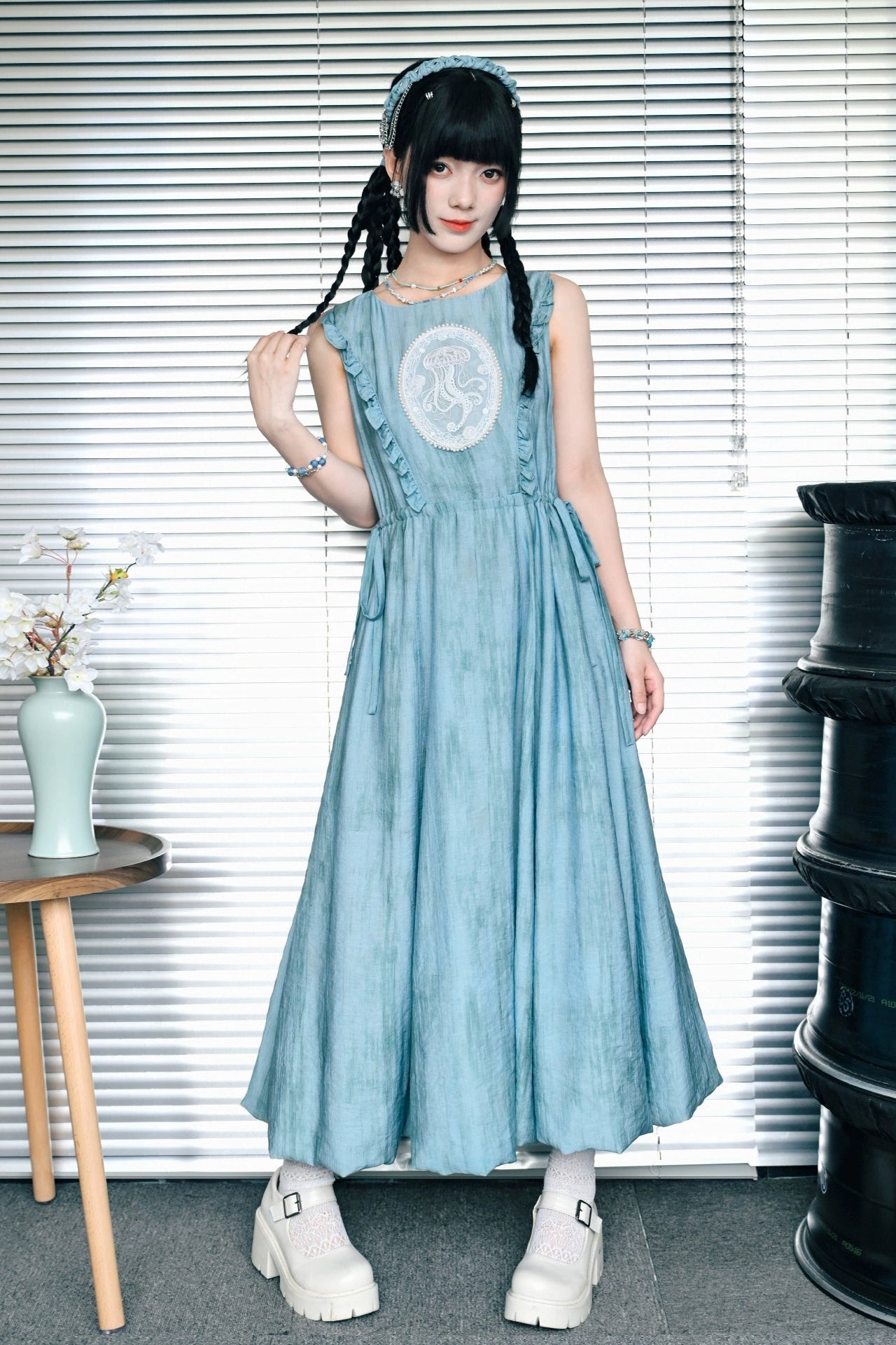 Phantom Sea Whisper Retro Dress