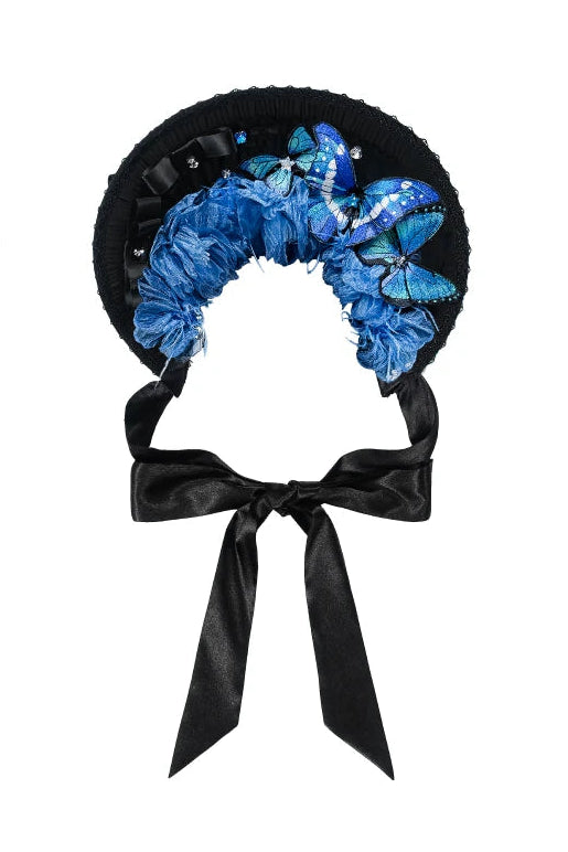 [Vorbestellschluss: 10. Monat, 14. Tag] Schwarz/Weiß Gothic-Lolita-Schmetterlingsschleifen-Serie Accessoires(Haube/Spitzen-Kopfschmuck KC/KC/4 Arten von Fotorahmen/Fotorahmen-Set)