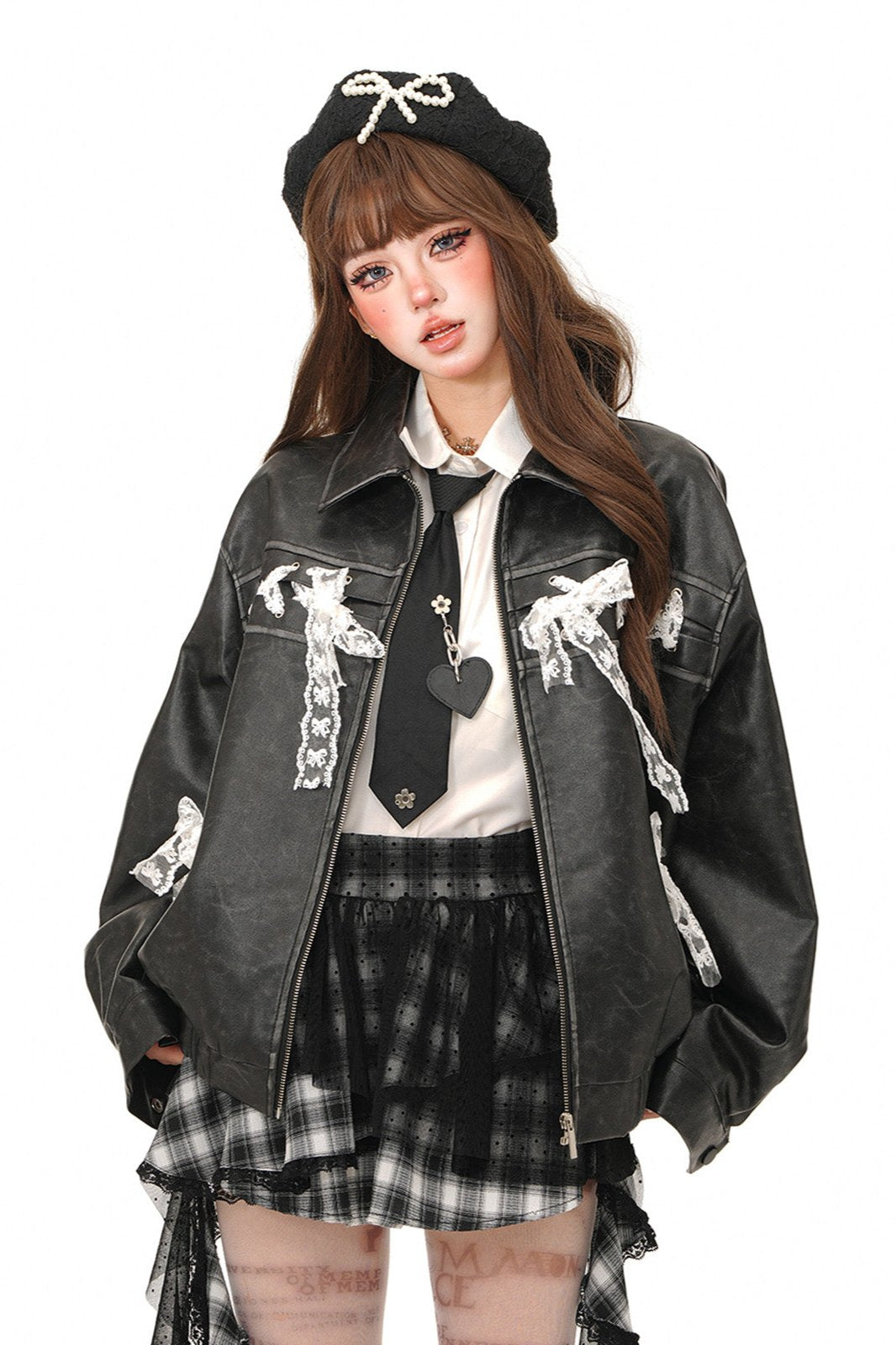 Race Biker Leather Jacket