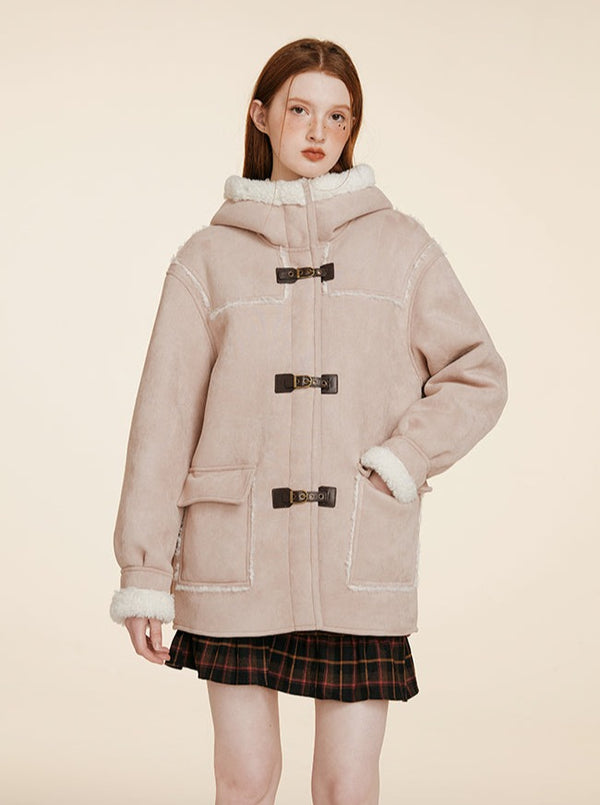 Nap Fur Dress Lamb's Wool Coat