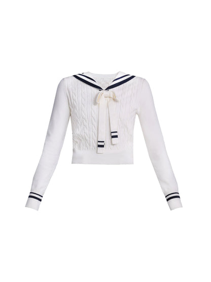 Marine French Girly Sailor Knit