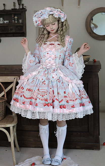 [Pre-order Deadline: July 8] Strawberry Doll Ribbon Dress