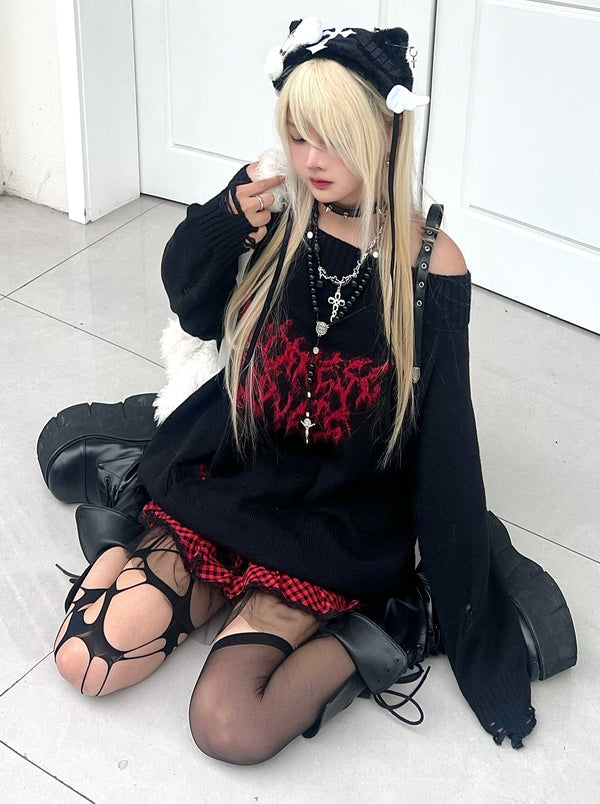 Subculture Dark Girl Loose Knit