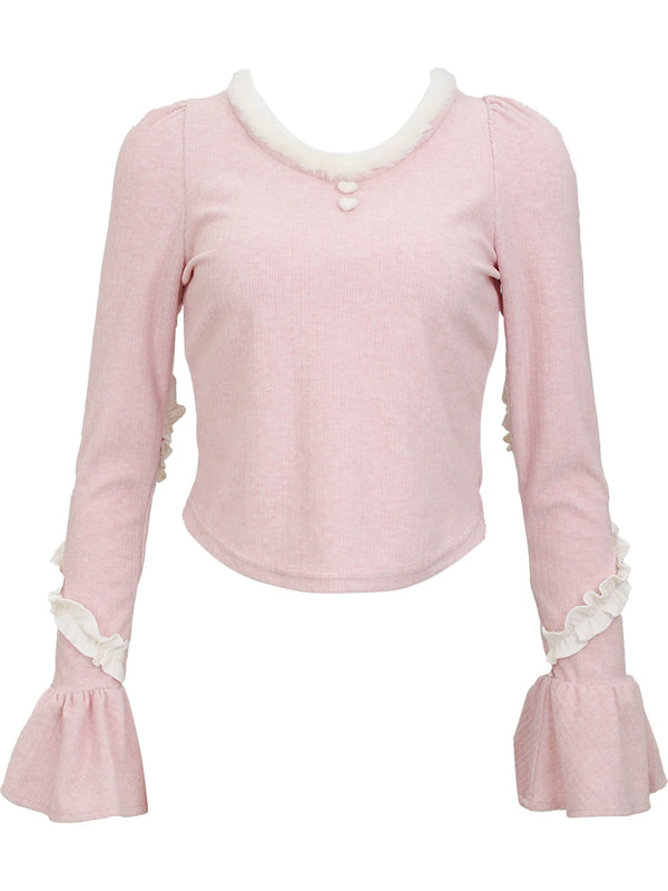 Boa Milky Overalls + Sweet Frill Top