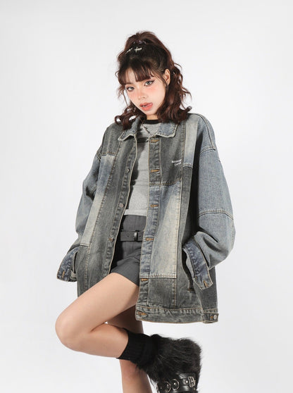 American style wash denim jacket