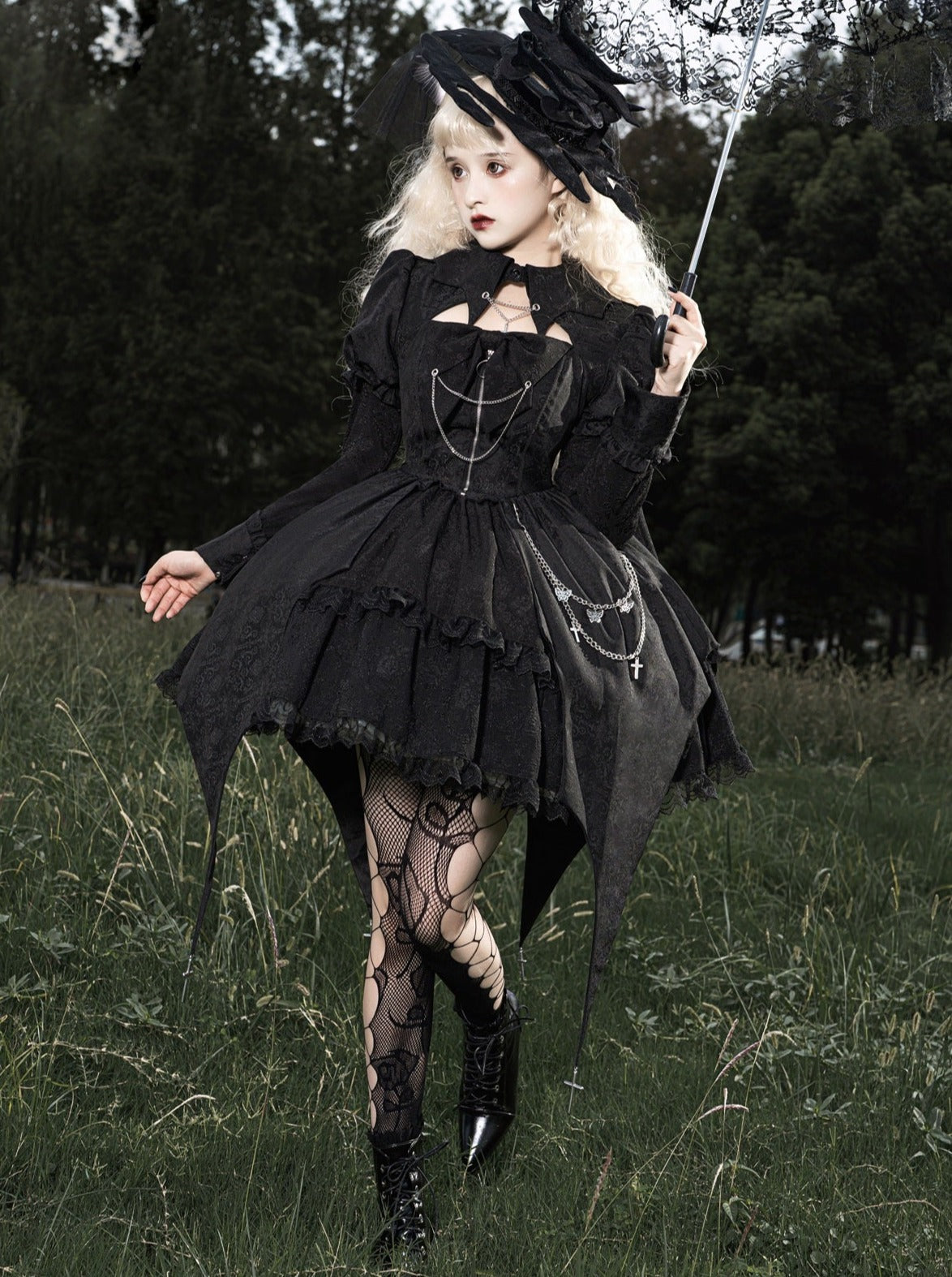 black lolita dress Dark Gothic Vampire Lolita Dress – Belchic