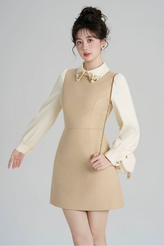 リッチガールパッチワークドレス