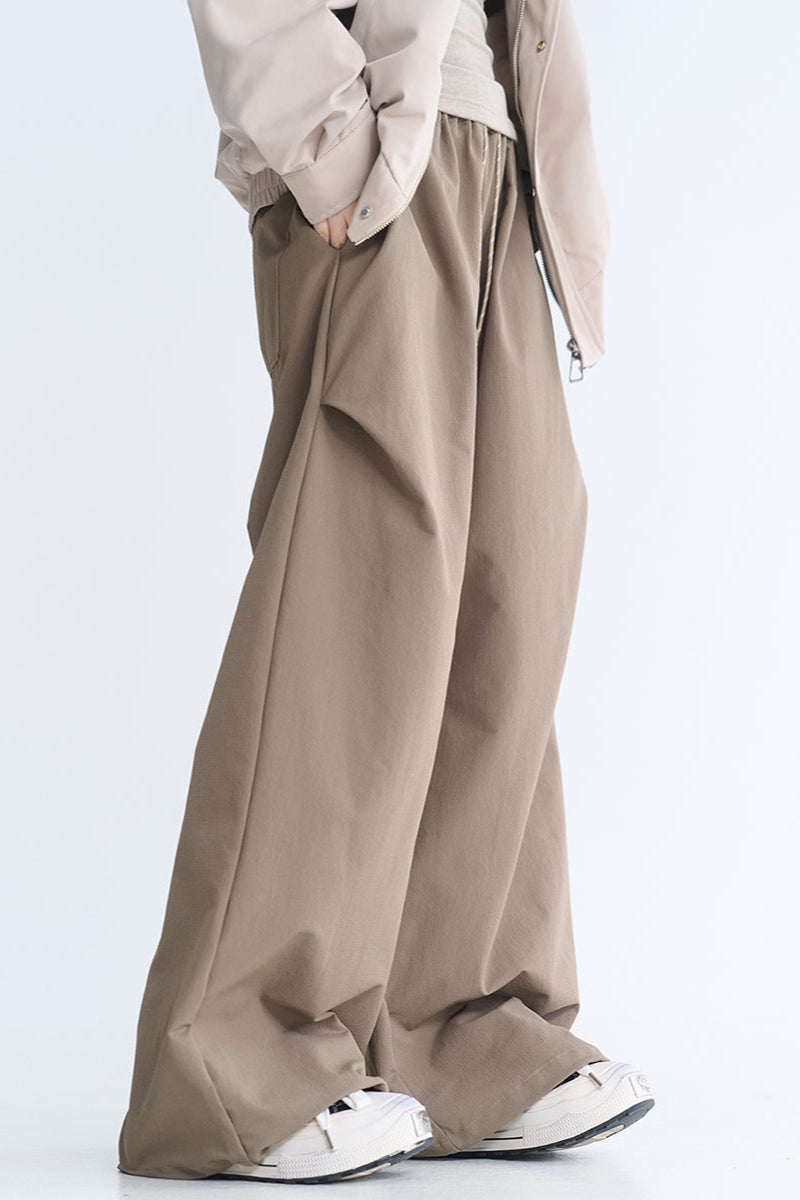 Minimalist Wide Leg Casual Pants