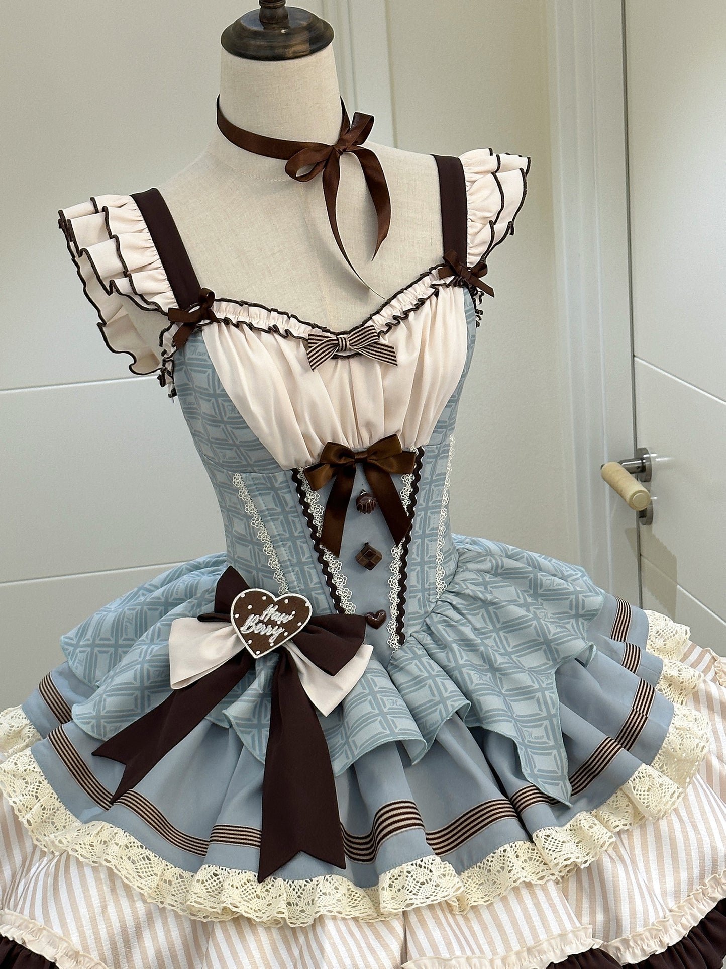 【予約商品】ミントショコラロリータチュチュスイートドレス＋リボンカチューシャ