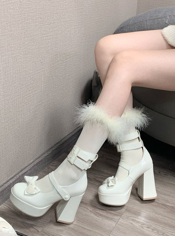 Gossip Suite Heart Ribbon Strap Heel