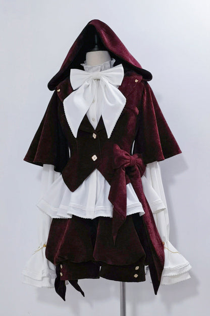 [May 27 reservation deadline] Hunting Rabbit Retro Red Bunny Ear Jacket + Vest + Shorts