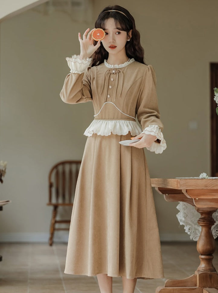 French Style Retro Long Skirt