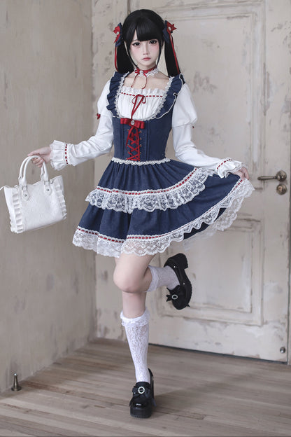 Snow White Snow White Juliet Sleeve Dress + Accessories