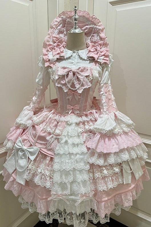 【予約商品】ピーチラビットアンティークドールゴージャスロリータドレスセットアップ
