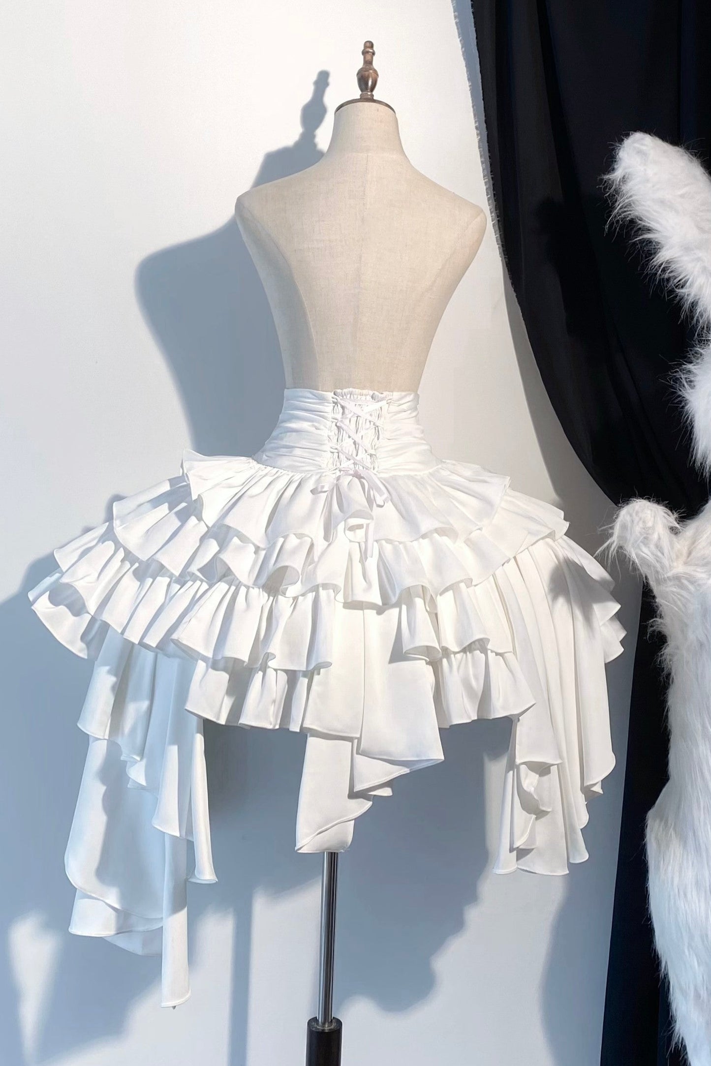 【2月21日予約締切】フォギーナイトローズゴシックロリータラッフルシャツ＋イレギュラースカート