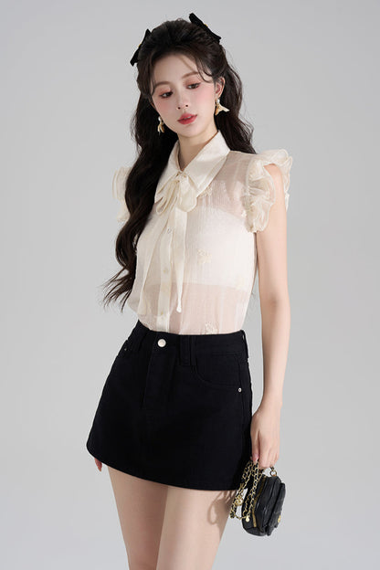 Chic Sheer Sweet Top + Shorts