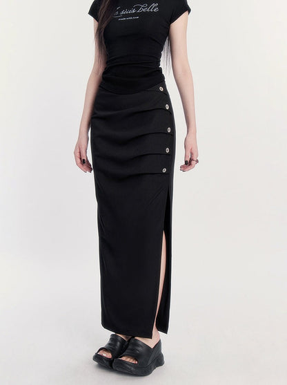 Slit Mode Design Long Skirt