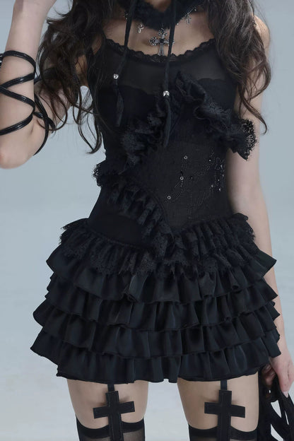 レースキャミソールバレエトップス+インナー