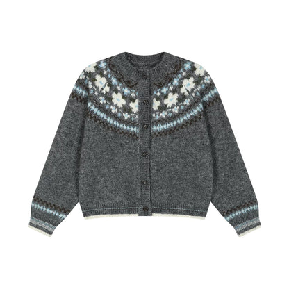 Island Bubble Fair Isle Cardigan