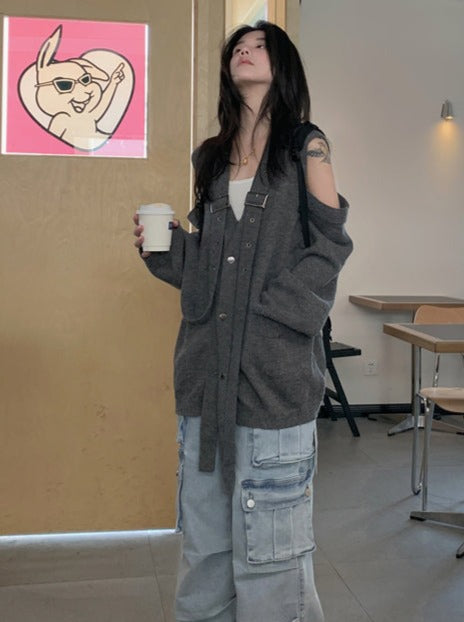 Loose Lazy Style Cardigan