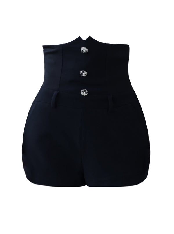 リボンローズシャツ＋ハイウエストパンツ