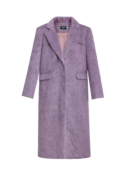 Manteau surdimensionné classique violet