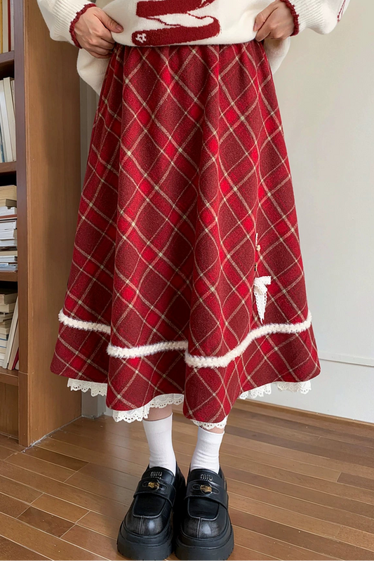 レトロガーリーチェックスカート