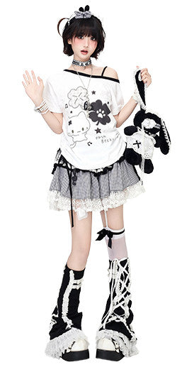 Gothic Piano Ruffle Skirt