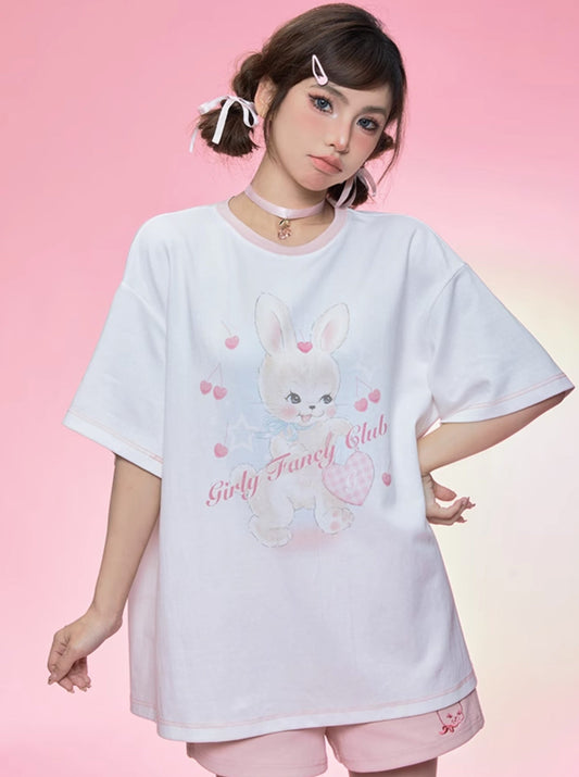 Cute Bunny Series Over T-Shirt