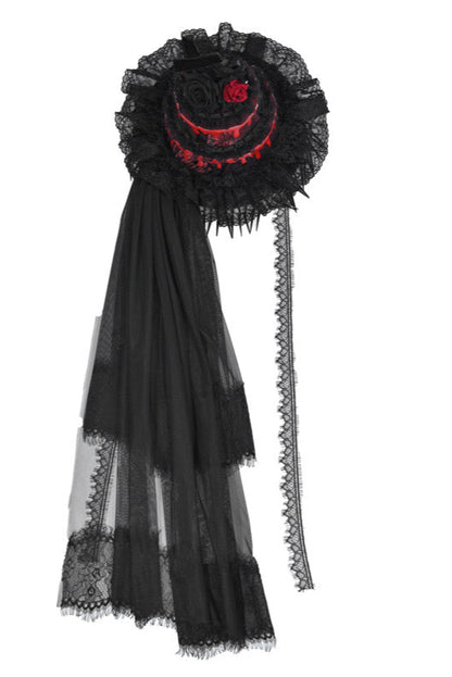 Scarlet Gothic Cake Hat