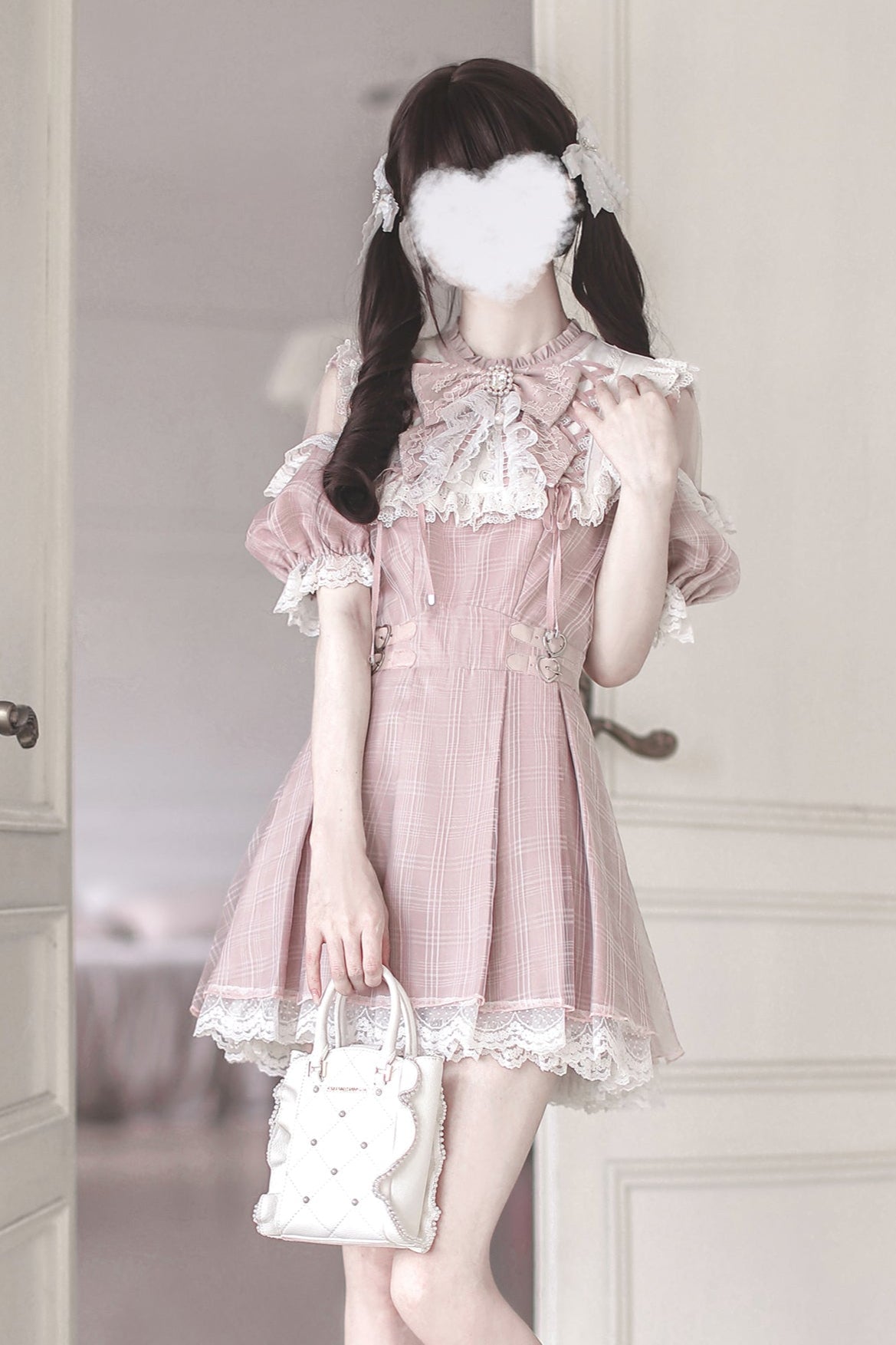 【予約商品】スイートチェック量産型ワンピース