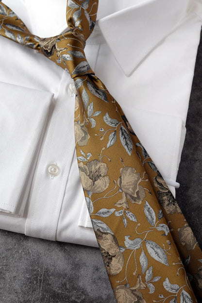 モードフローラルネクタイ