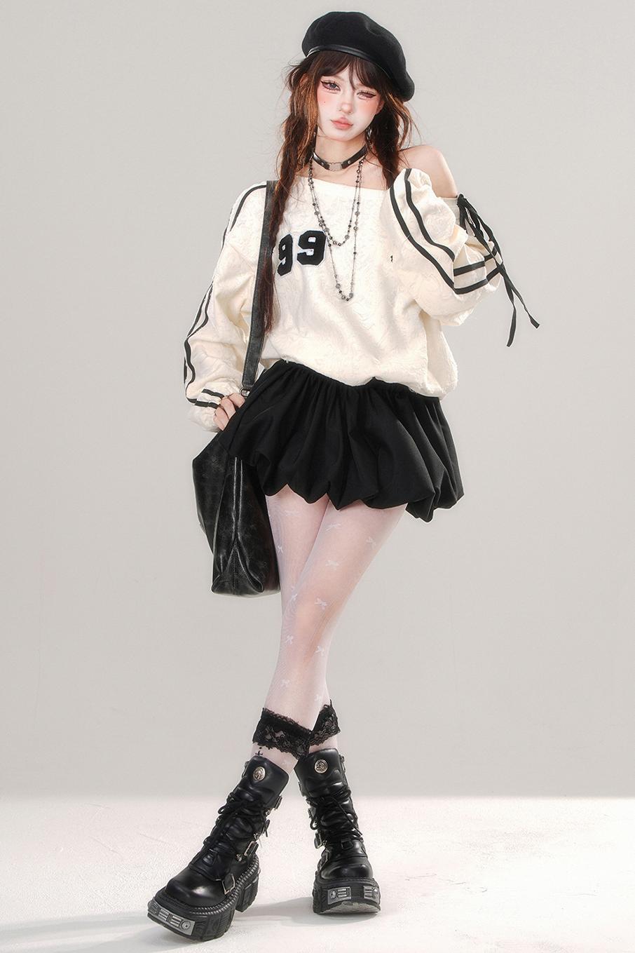 Short Loose Patchwork Sweatdress