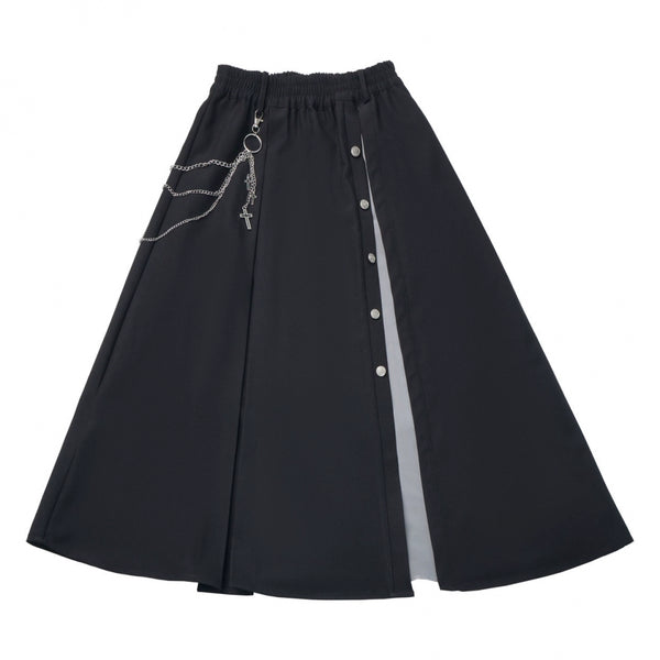Cross carol dark shirt + corset + skirt
