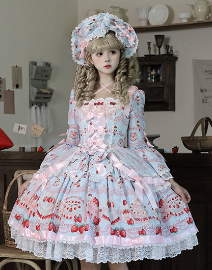 [Pre-order Deadline: July 8] Strawberry Doll Ribbon Dress