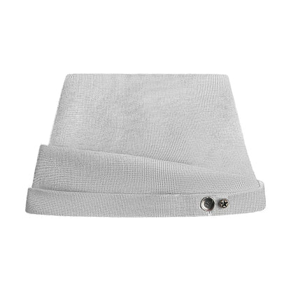 Bonnet à boutons en tricot gaufré