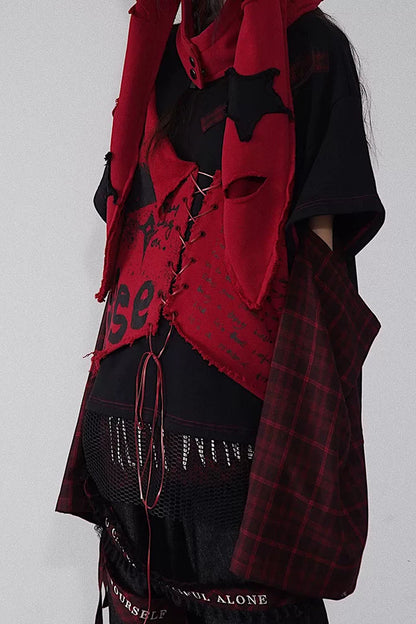 パンクロックパッチワークスウェット