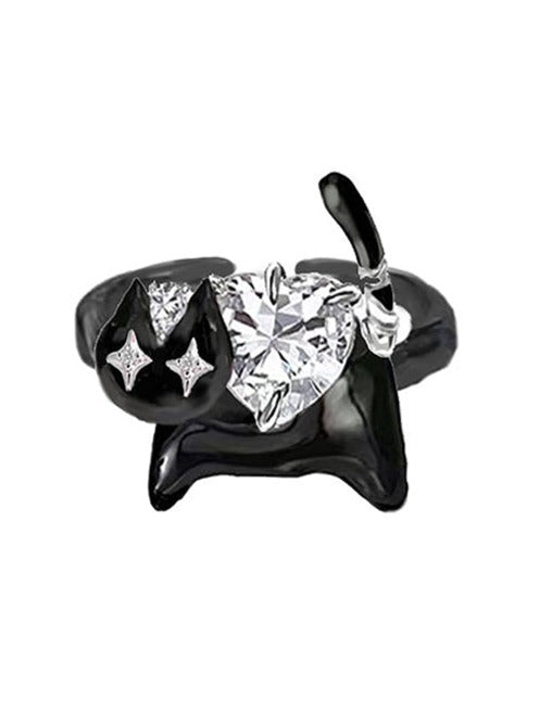 cat diamond ring