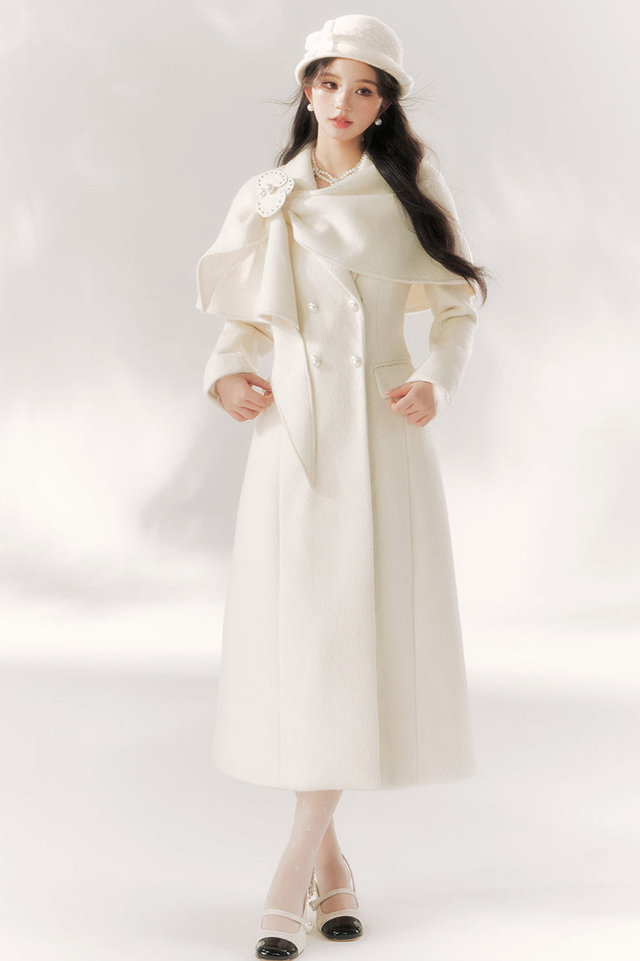 Pure Moon Light Dress Coat