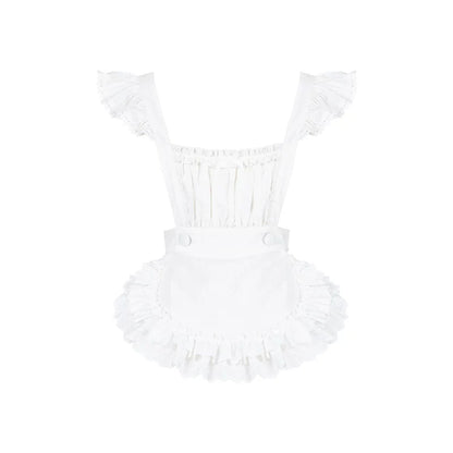 Klassisches maritimes Dienstmädchen-Lolita-Kleid + Accessoires