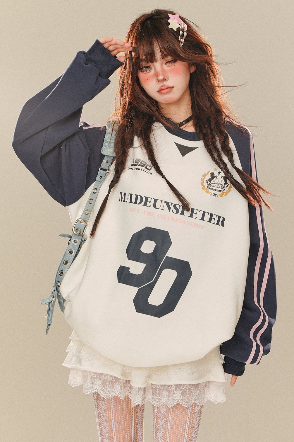 Korean Comic Lazy Style Sweatshirt