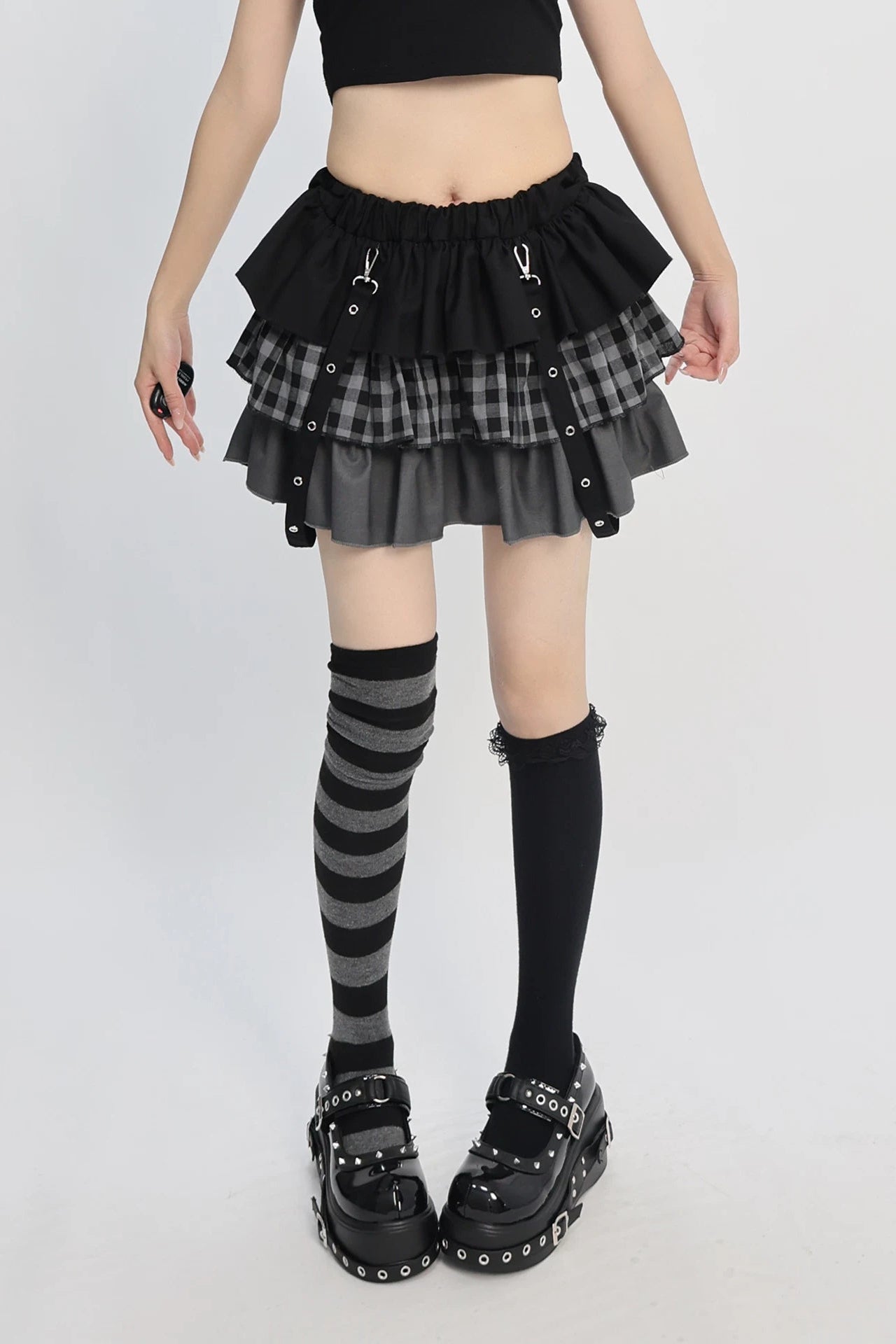 Zipper Dark Core Punk Skirt