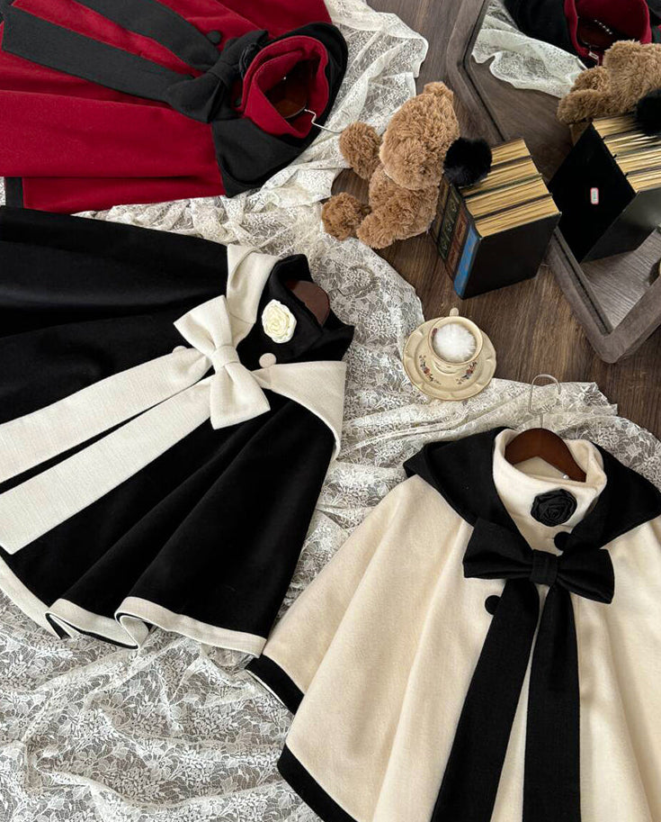 【予約商品】ローズクワイアケープコート＋フーディーリボン