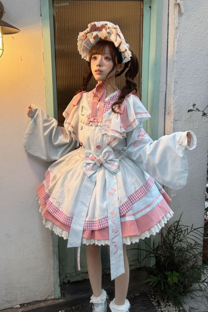 【12月6日予約締切】チャイナロリータエンブロイダリーメイドドレスセット＋ボンネット