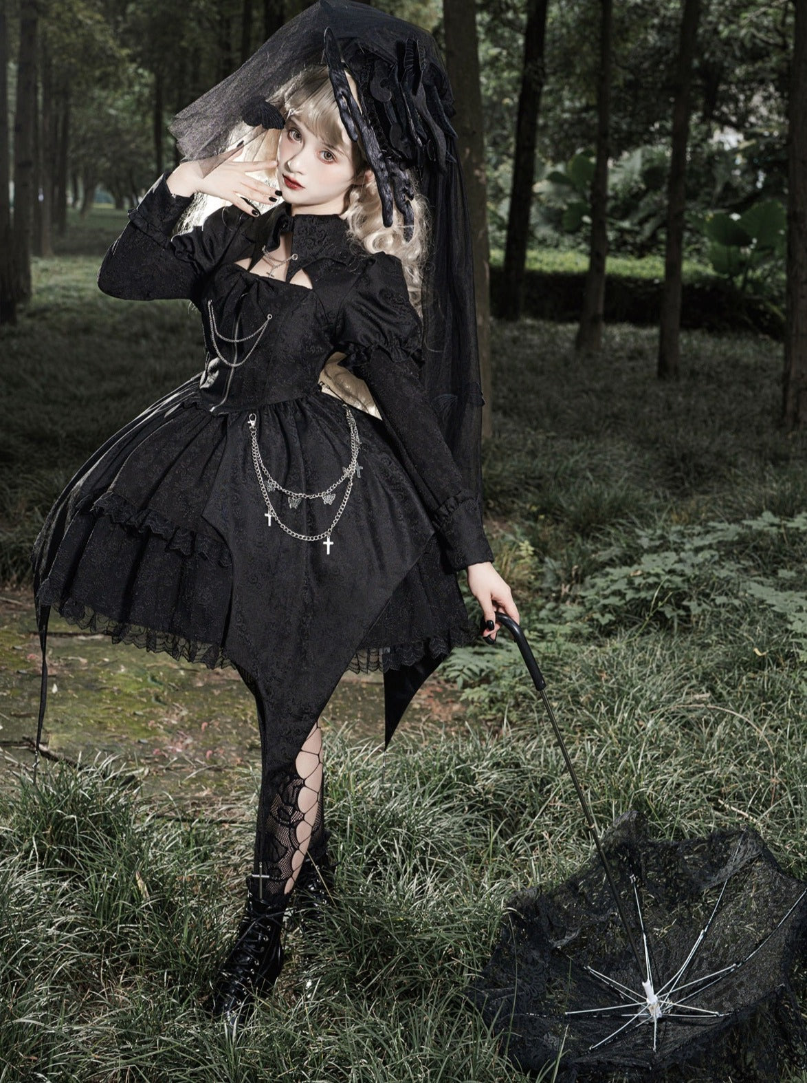 black vampire dress New Arrival Black Floral Jacquard Renaissance Medieval Square Collar Lace Long Sleeves Gothic Victorian Dress Halloween Costume